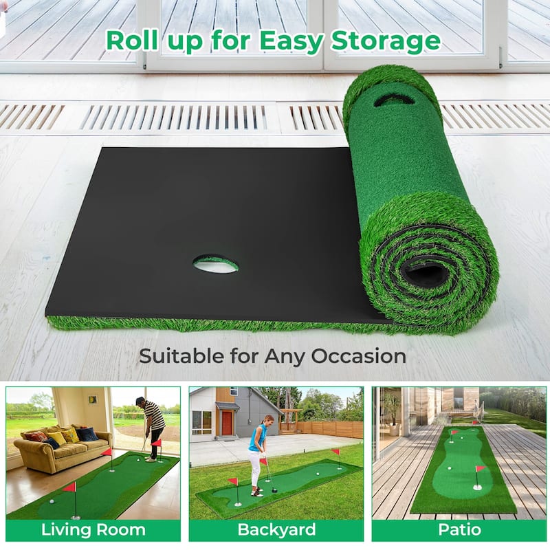 Costway 10 x 3.3/5 FT Golf Putting Green Professional Golf Training