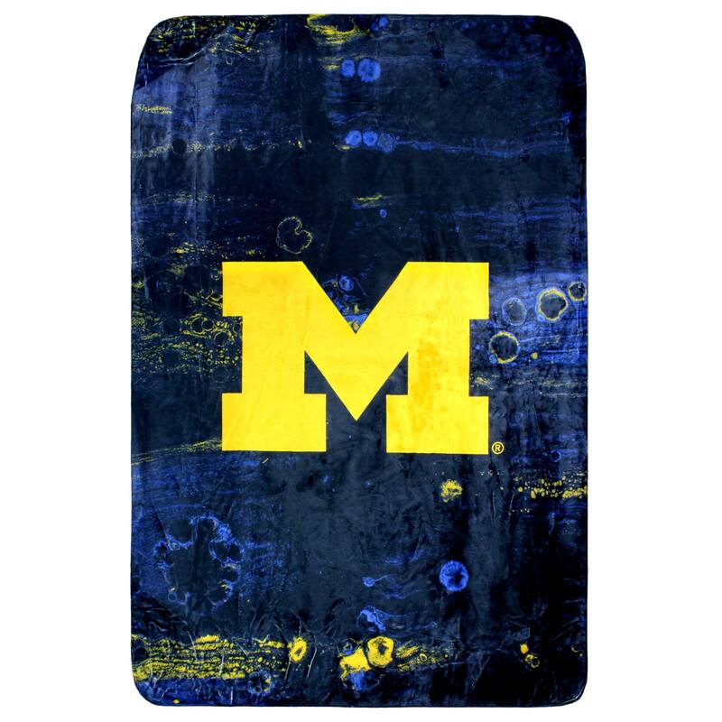 Michigan Wolverines Sublimated Soft Throw Blanket - 30x40