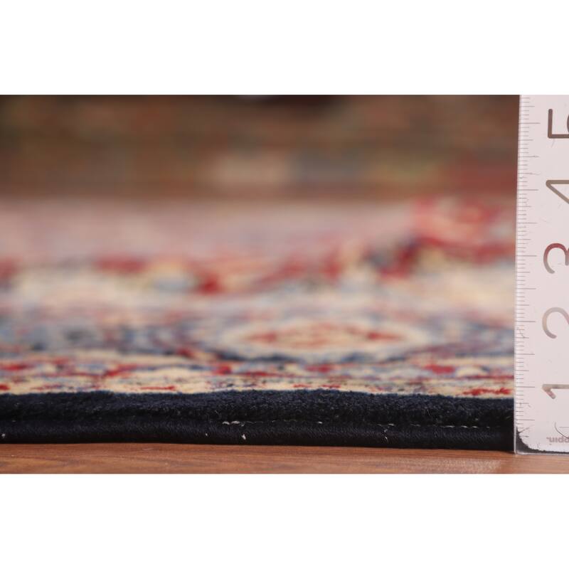 Traditional Kashan Turkish Rug Machine-Made Floral Carpet - 9'9" x 13'0"