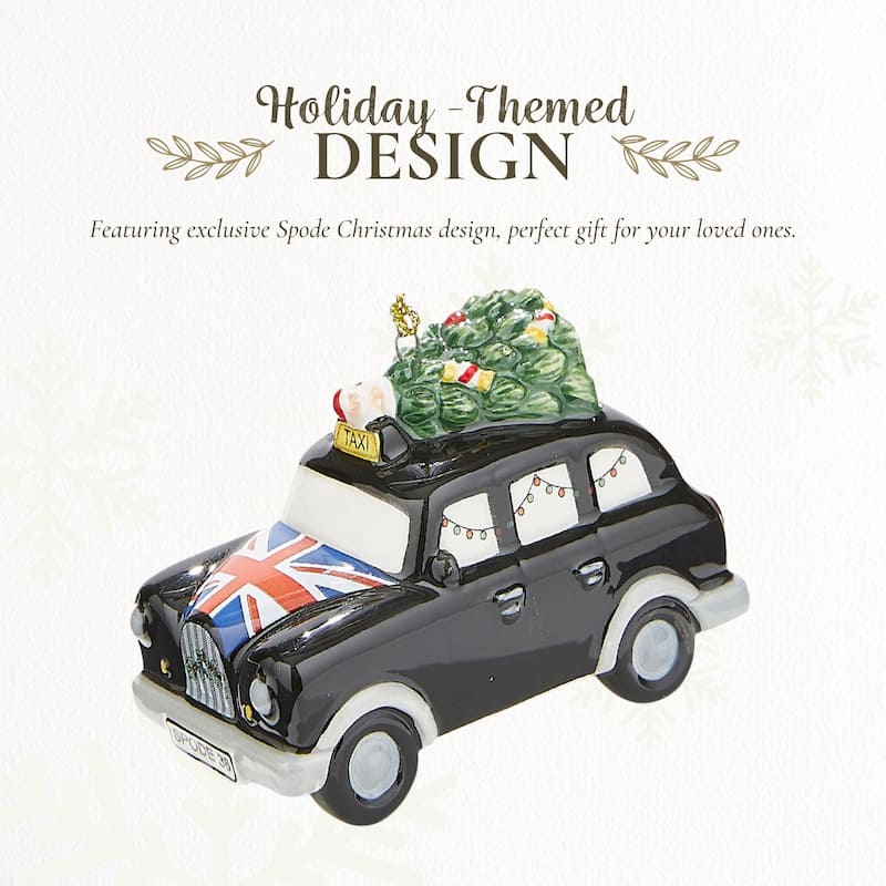 Spode Tree Brit Taxi Ornament