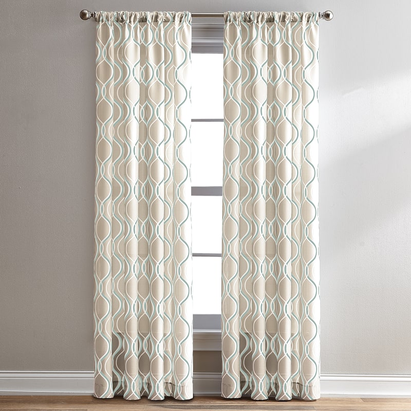 Curtainworks Morocco Curtain Single Panel - 63-in - Aqua