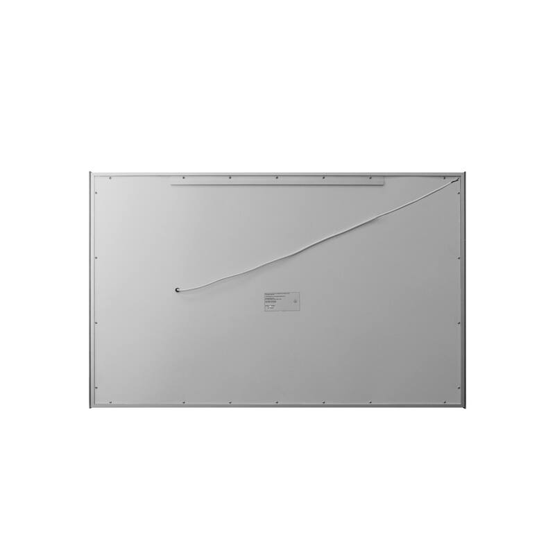 Miseno 56" W x 36" H Rectangular Frameless Wall Mounted Mirror with