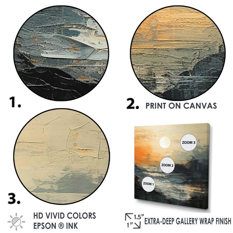 Designart "Modern Coastal Mystic Sunrise" Coastal Wall Art