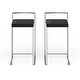 preview thumbnail 41 of 65, Silver Orchid Forrest Stainless Steel Stackable Counter Stool (Set of 2)