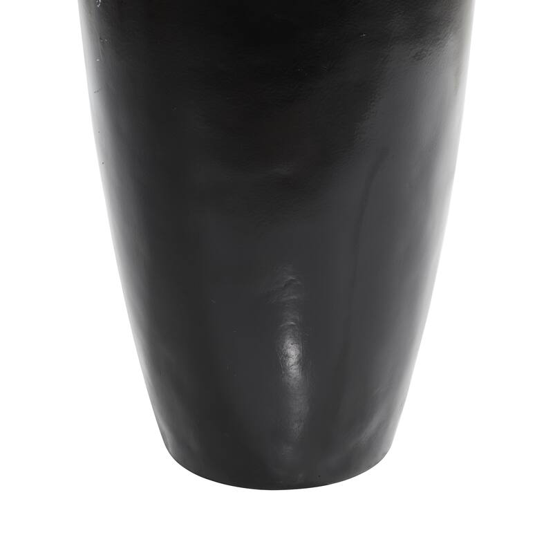 Faux Foliage Dracaena Artificial Plant with Realistic Leaves and Black Fiberglass Pot - Green - Roche River Decor