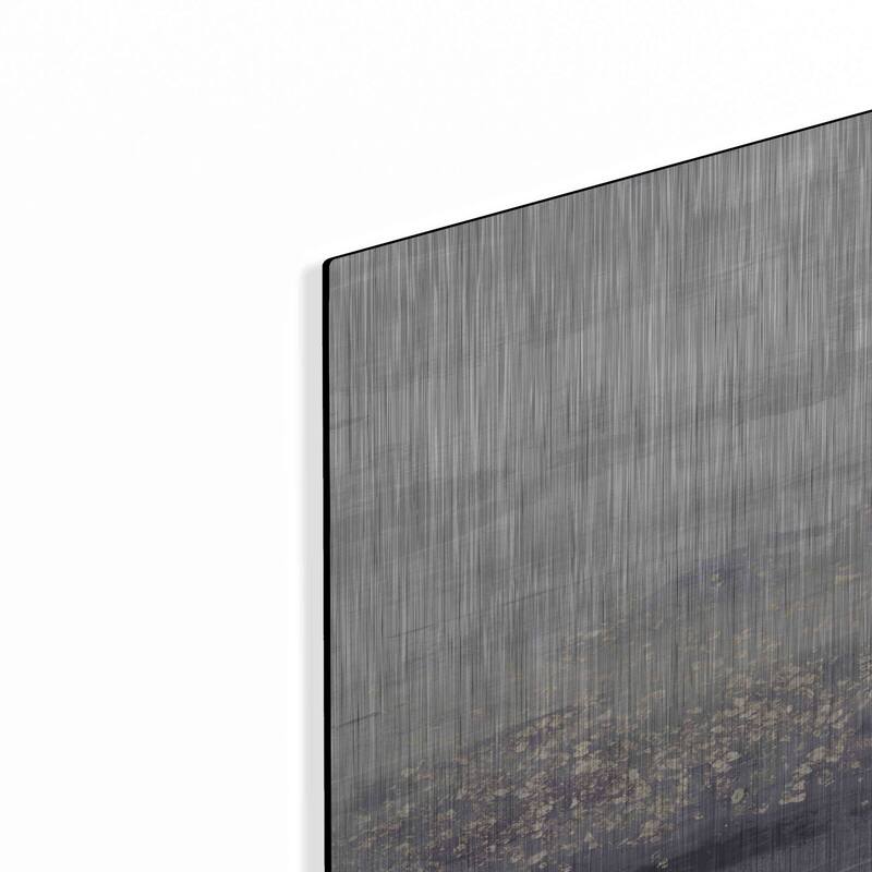 Luxe Metal Art 'Amethyst Glitter I' by Jennifer Goldberger Metal Wall Art