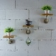 preview thumbnail 5 of 16, Furniture Pipeline Ames 3-piece Industrial Decorative Wall Shelf Set brass grey & natural
