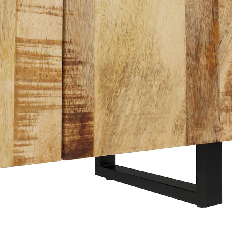 vidaXL Sideboard 23.6"x13"x29.5" Solid Wood Mango