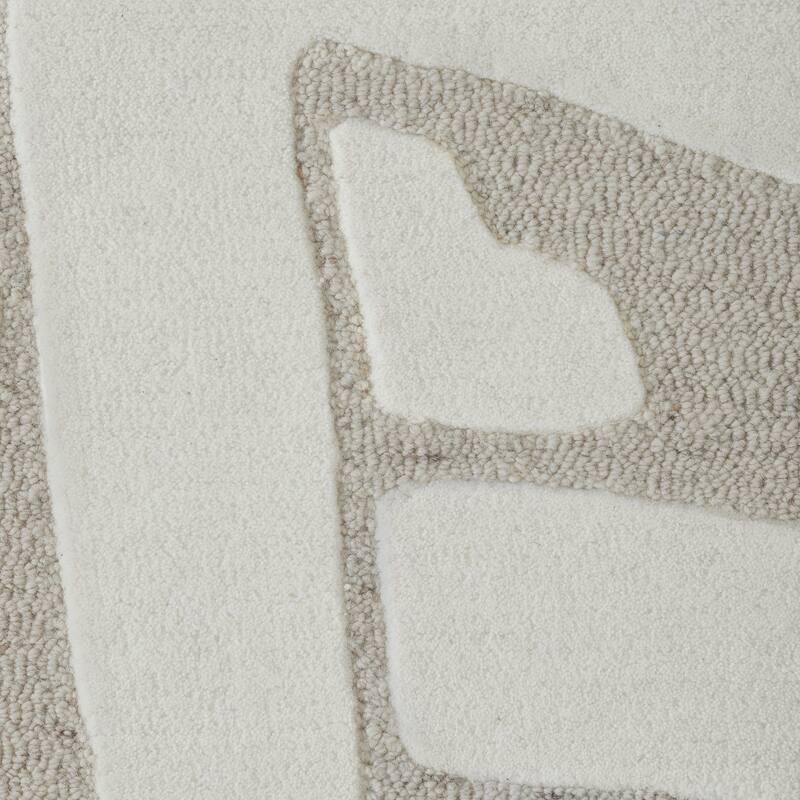 Cosmos 5'3" x 7'3" ft Handwoven Indoor Rug, Ivory/ Sand - 5'3" x 7'3" ft