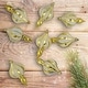 preview thumbnail 2 of 3, 8ct Gold Shatterproof Finial Christmas Ornaments, 4.75"