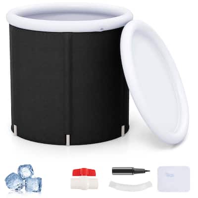 Goplus Ice Bath Tub for Adult Outdoor Ice Plunge Tub with Lid 66 Gal - See Details
