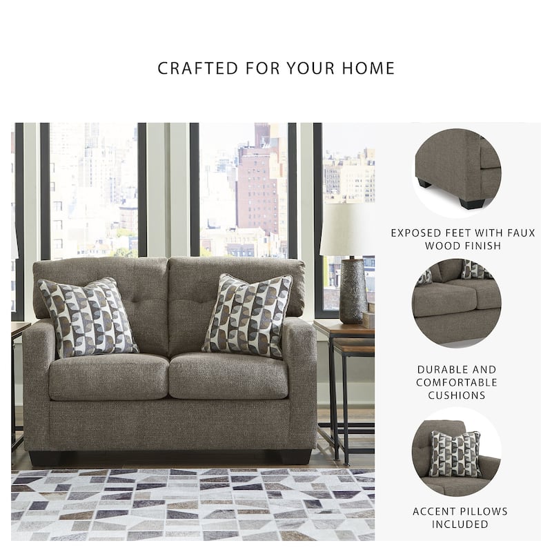 Signature Design by Ashley Mahoney Loveseat - 53"W x 38"D x 37"H