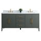 preview thumbnail 4 of 3, Vanity Art 72" Double Sink Bathroom Vanity Cabinet with Engineered Marble Top