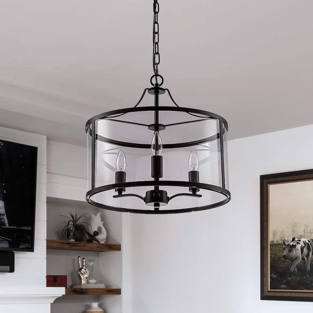 1-Light Gold Diamond Textured Glass Pendant Light - 13.19”