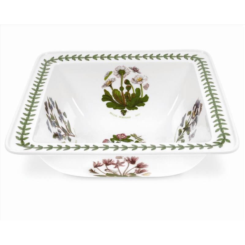 Portmeirion Botanic Garden Square Salad Bowl - 10.5" - 1 Piece