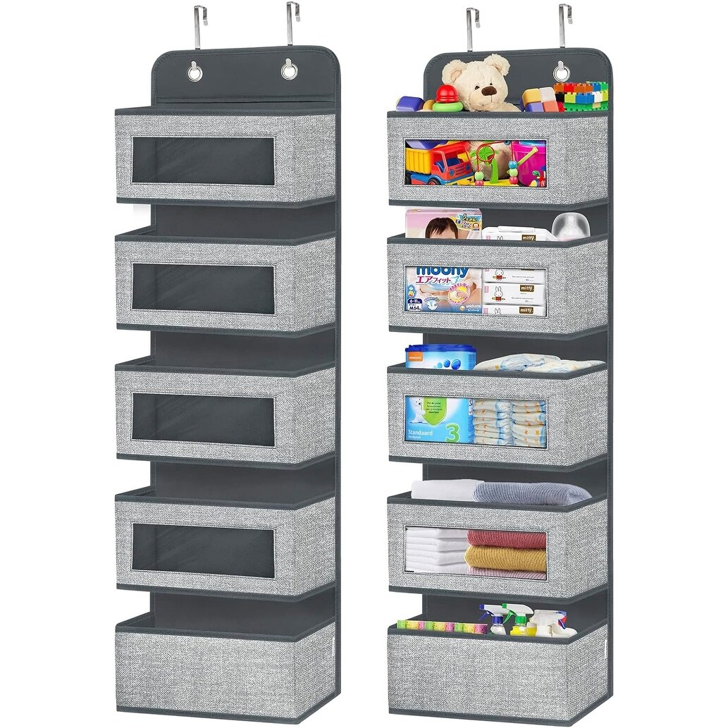 5-Pocket Over-The-Door Hanging Organizer