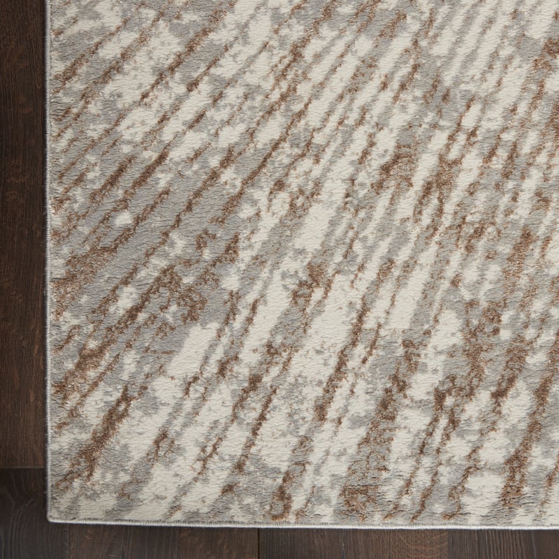 Nourison Home Metallic Modern Abstract Area Rug