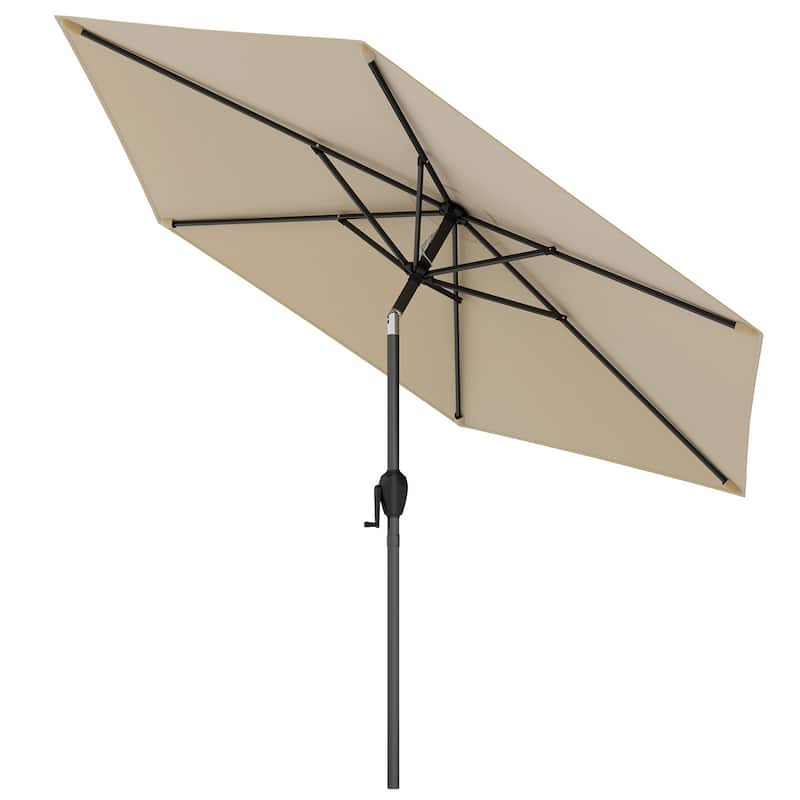Gymax 7.5 ft Patio Umbrella Outdoor Heavy Duty Market Umbrella w/ Push