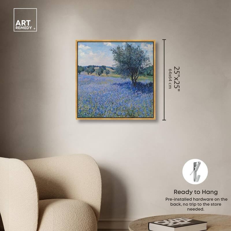Bluebonnet Meadow II Canvas by Art Remedy
