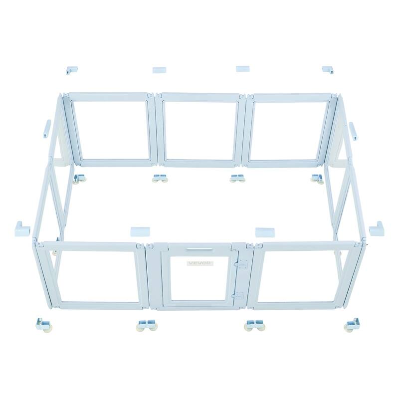 Indoor Dog Whelping Box with Door Lock and Easy Cleaning