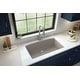 preview thumbnail 16 of 15, Karran Undermount Quartz Double Bowl Kitchen Sink