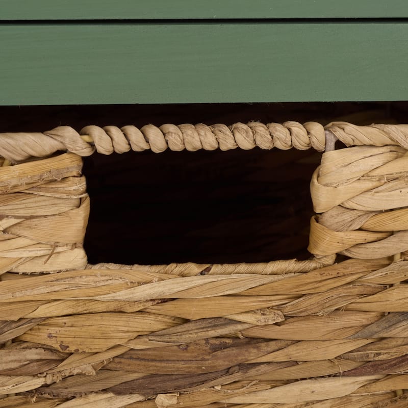 SAFAVIEH Helma Distressed Black Drawer Storage Side Table - 15" x 11.8" x 27.6" - 15"W x 12"D x 26"H