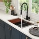 preview thumbnail 2 of 40, All-in-One Kit Undermount Single Bowl 16 Gauge Nano Brushed Stainless Steel Workstation Kitchen Sink with Faucet and Accessories