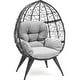 preview thumbnail 1 of 13, Egg chair with bracket Black