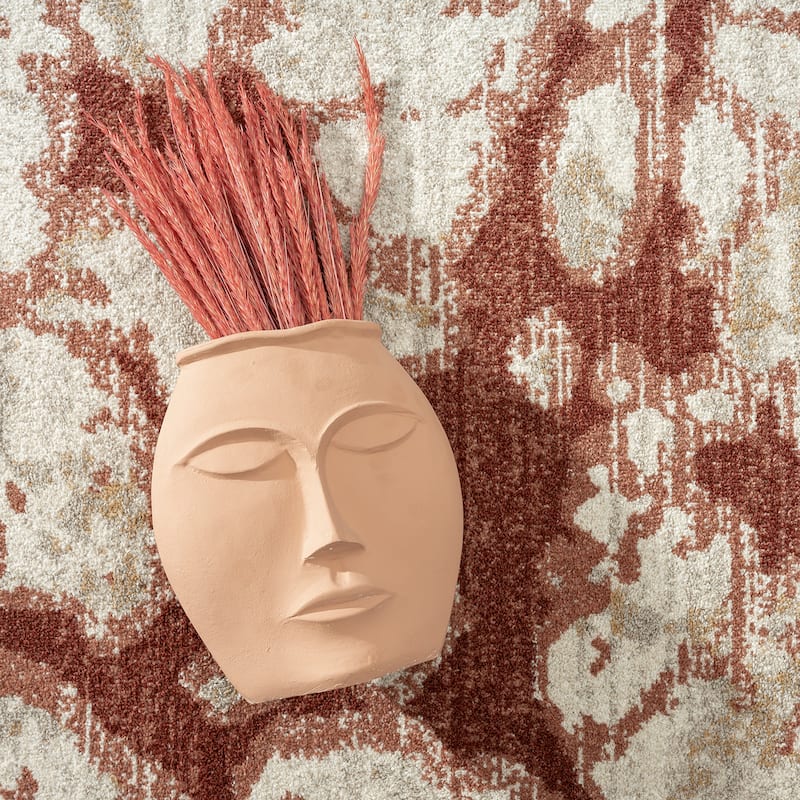 Abani Rugs Sedona SED180A Contemporary Rust Red Beige Area Rug