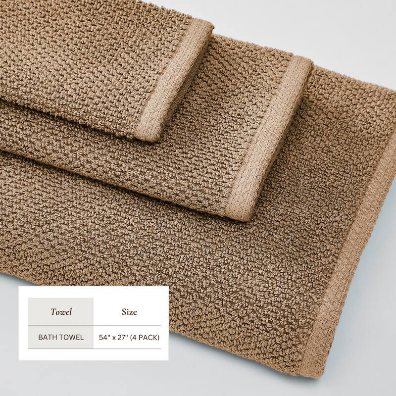 Linery & Co. Luxury Cotton Textured Bath Towel