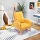 preview thumbnail 36 of 52, Nursery Rocking Chair High Back Accent Rocker for Living Room