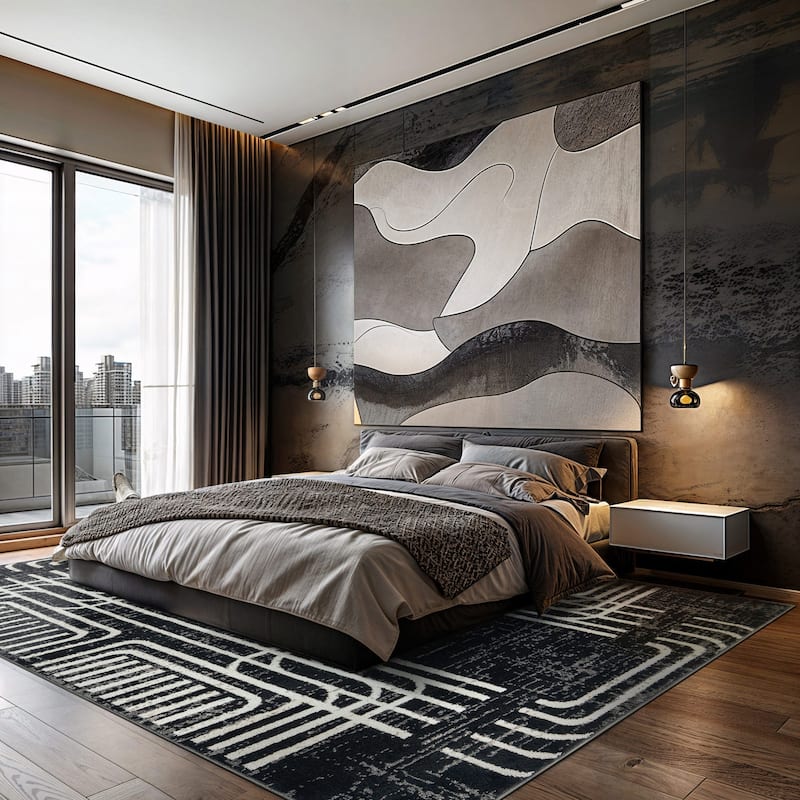 Geometric Bohemian Area Rug