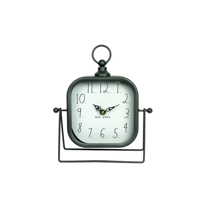 Rae Dunn Metal Desk Clock