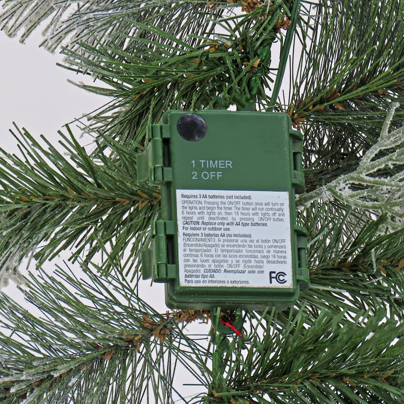 National Tree Company 9 ft. Tinkham Pine Garland with LED Lights - 9 ft