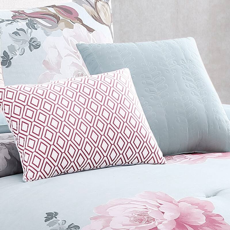 Riverbrook Home Ridgely Blush 100 Percent Cotton 7 Piece Comforter Set