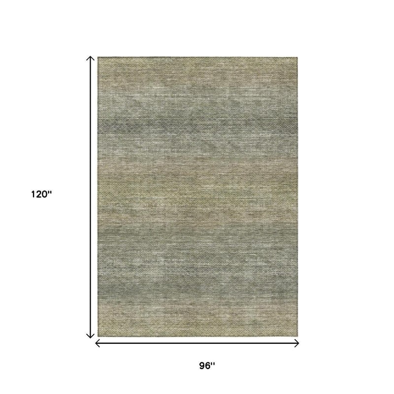 HomeRoots Geometric Transitional Rectangle Outdoor Rug