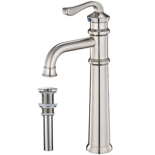 Vibrantbath Vessle Sink Faucet Waterfall with Pop Up Drain Without Overflow