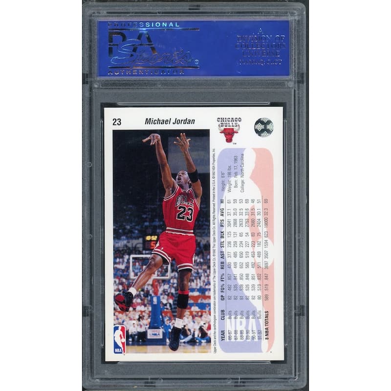 Michael Jordan 1992 Upper Deck Basketball Card #23 Graded PSA 8 - 8'6" x 11'6"
