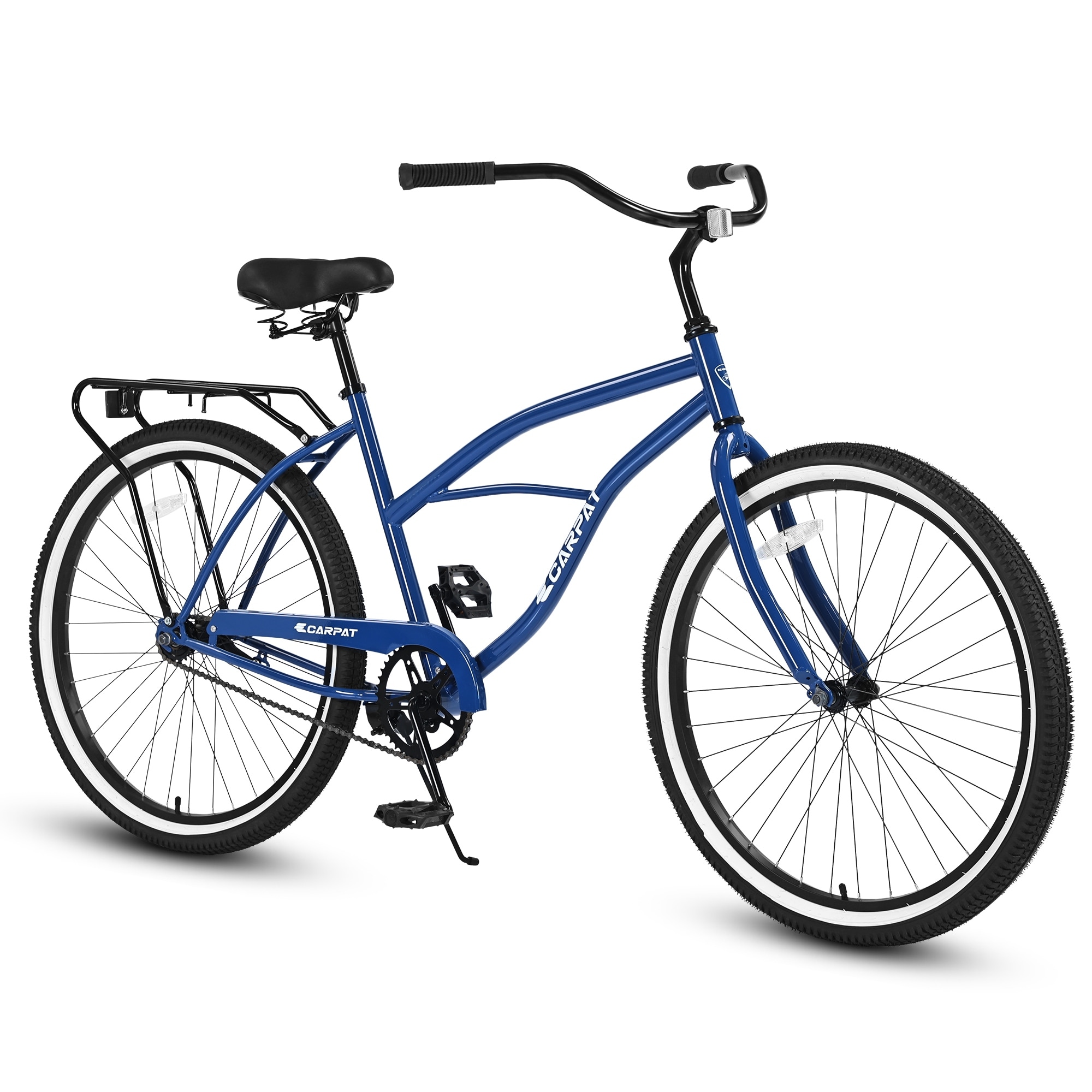 26 Inch Beach Cruiser Bike for Men and Women Steel Frame Single Speed Drivetrain Upright Comfortable Rides Multiple Colors Bed Bath Beyond 40126358