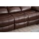 preview thumbnail 7 of 23, Betsy Furniture 3 Piece Bonded Leather Reclining Living Room Set, Sofa, Loveseat and Glider Chair