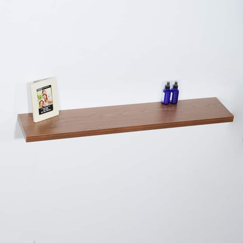 Modern and Contemporary JD Walnut Floating Shelf - 47.2*9.25*1.5 inches