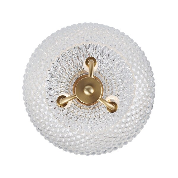 アプレミディ～午後～ Adeline 3-Light Pendant in Modern Brushed Gold with Clear