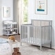 preview thumbnail 6 of 18, Suite Bebe Connelly Mini Crib With Mattress Pad Grey