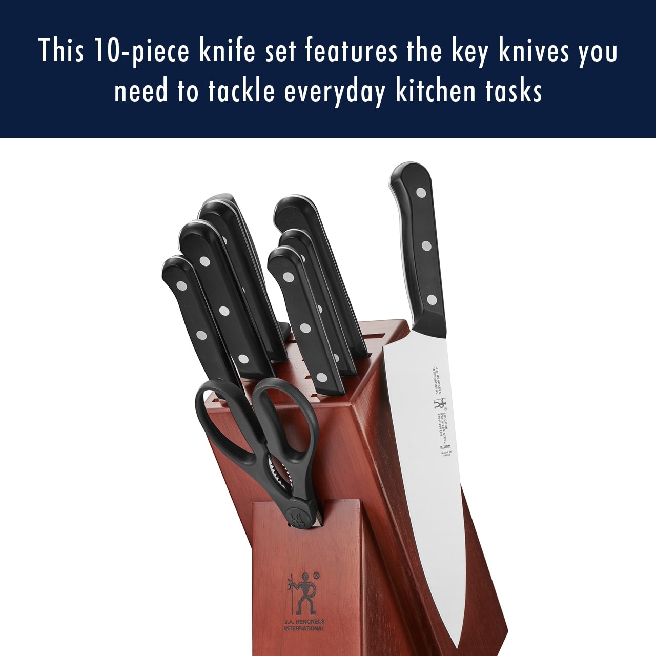 HENCKELS Solution Razor-Sharp 15-pc Knife Set, German Engineered Informed  by 100+ Years of Mastery, Chefs Knife