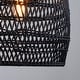 preview thumbnail 16 of 15, 1-Light Outdoor Wicker Rattan Pendant Light