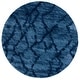 preview thumbnail 44 of 57, SAFAVIEH Retro Medina Modern Abstract Distressed Rug 6' Round - Blue/Dark Blue - Round