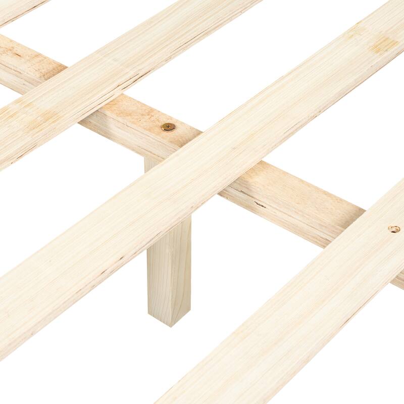 Christopher Knight Home - Modern Upholstered Boucle Bed Frame with Wooden Legs with Wavy Curved Headboard