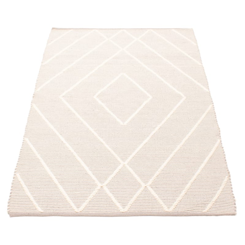 ECARPETGALLERY Braid weave Sienna Cream Wool Rug - 5'0 x 8'0