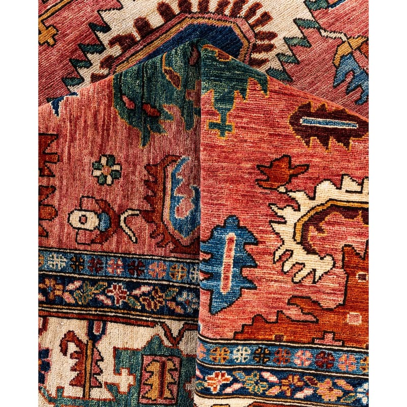 Serapi One-of-a-Kind Hand-Knotted Area Rug - Pink - 9' 1" x 11' 10"