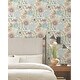 preview thumbnail 3 of 5, York Wallcoverings Artistic Bouquet Multicolor Wallpaper